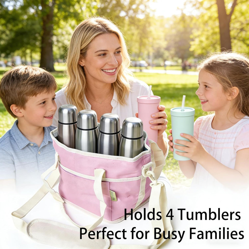 CarrySip™ 4-Cup Drink Carrier — Hands Free & Spill Proof